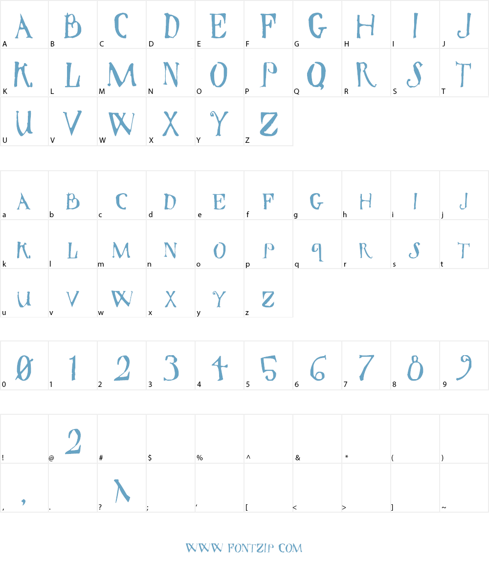 Spindle's End Font Character